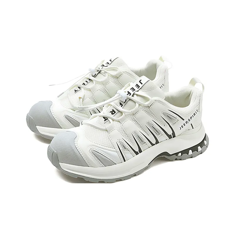 JEEP SPIRIT Outdoor Trail Running Hiking / Trekking Shoes Unisex Low Top Beige Gray/Black Gray/Light Green/Light Coffee-2