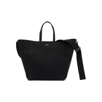 JIL SANDER + Logo Printed Large Utility Tote Bag