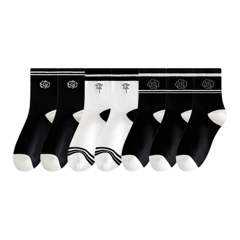 Lan Miao Mid Calf Socks Women's 7 Pack-1