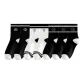 2 Pack Black Rose+2 Line White Rose+3 Stripe Black Rose