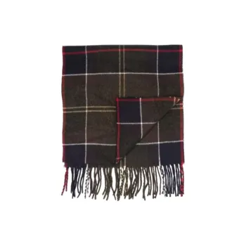 BARBOUR Check-print Frayed-edge Scarf