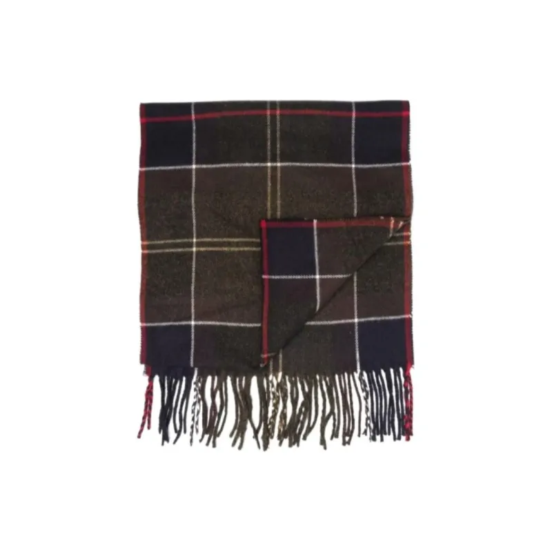 BARBOUR Check-print Frayed-edge Scarf-0