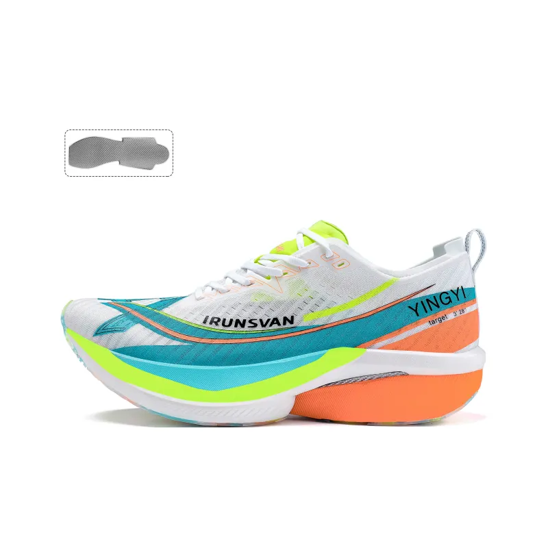 IRUNSVAN Running Shoes Unisex Mismatched Color Huangqin & Qingdai-1