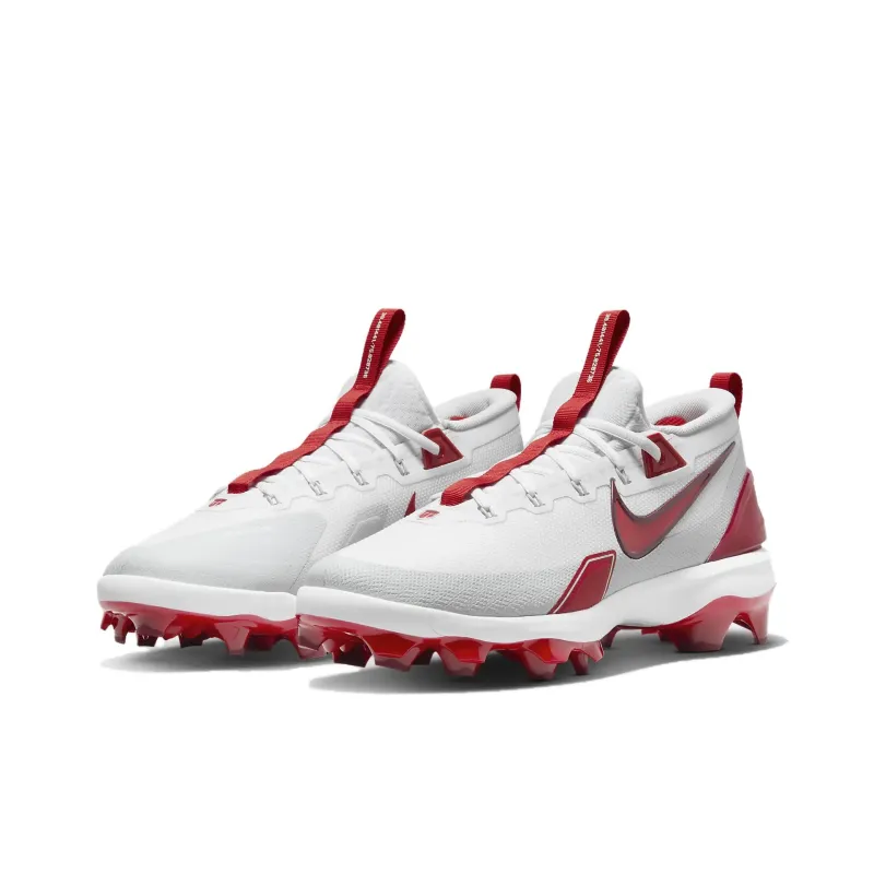 Nike Force Trout 9 Elite Mcs White Pure Platinum Team Red University Red-2