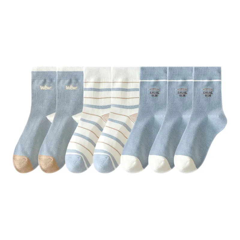 Lan Miao Mid Calf Socks Women's 7 Pack-1