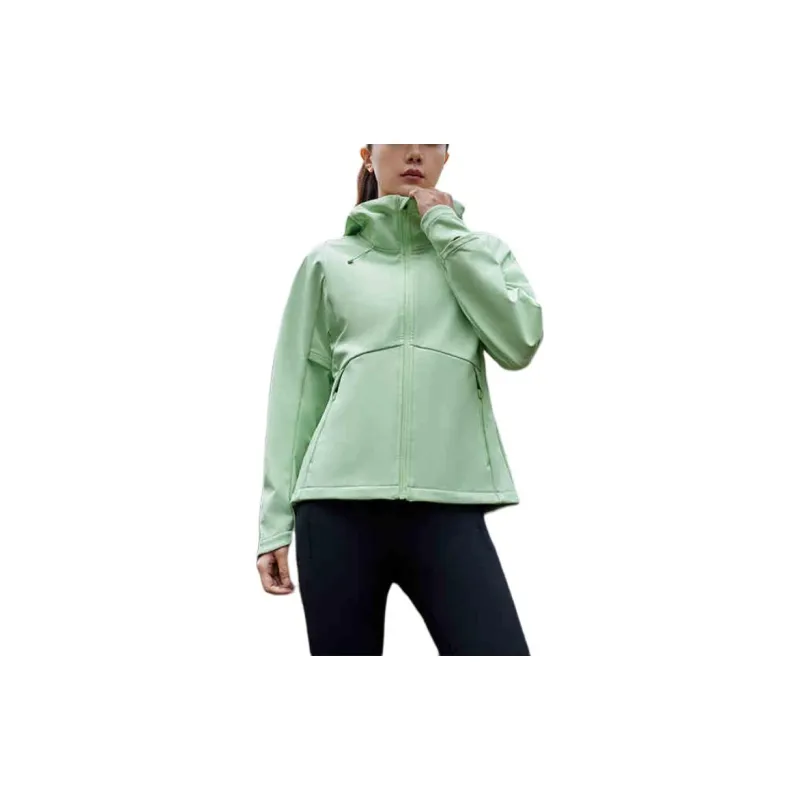 361° Running Collection Trench Coat Women's Water Lemon Green-1
