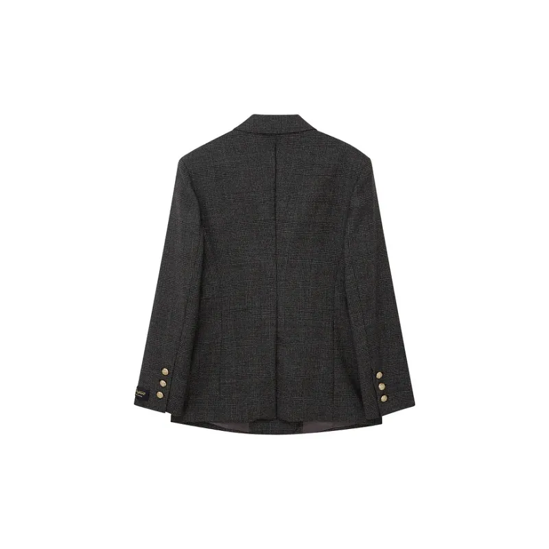 D'zzit Cropped Coats Women's Dark Gray-1