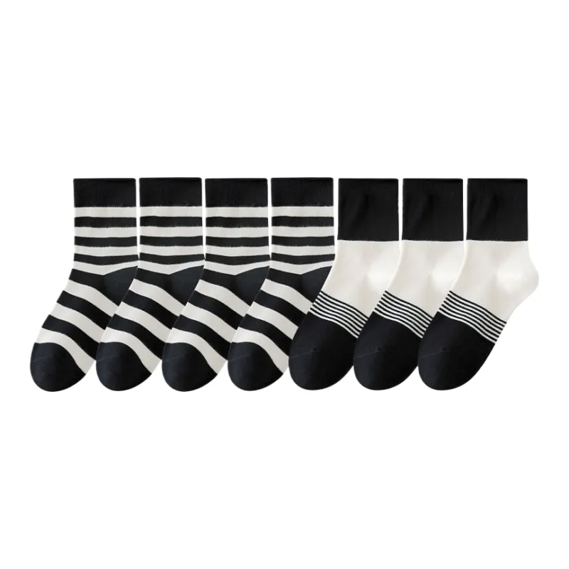 Lan Miao Mid Calf Socks Women's 7 Pack-5