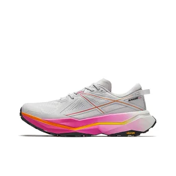 Anta The Support Is Non slip Low Top Carbon Plate Trail Running Running Shoes Men's Gray Pink