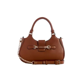 GUESS Artificial Leather Shoulder Bag Crossbody Bag Handbag Small Size Women's Brown