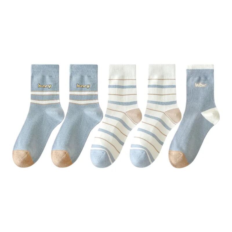 Lan Miao Mid Calf Socks Women's 5 Pack-1