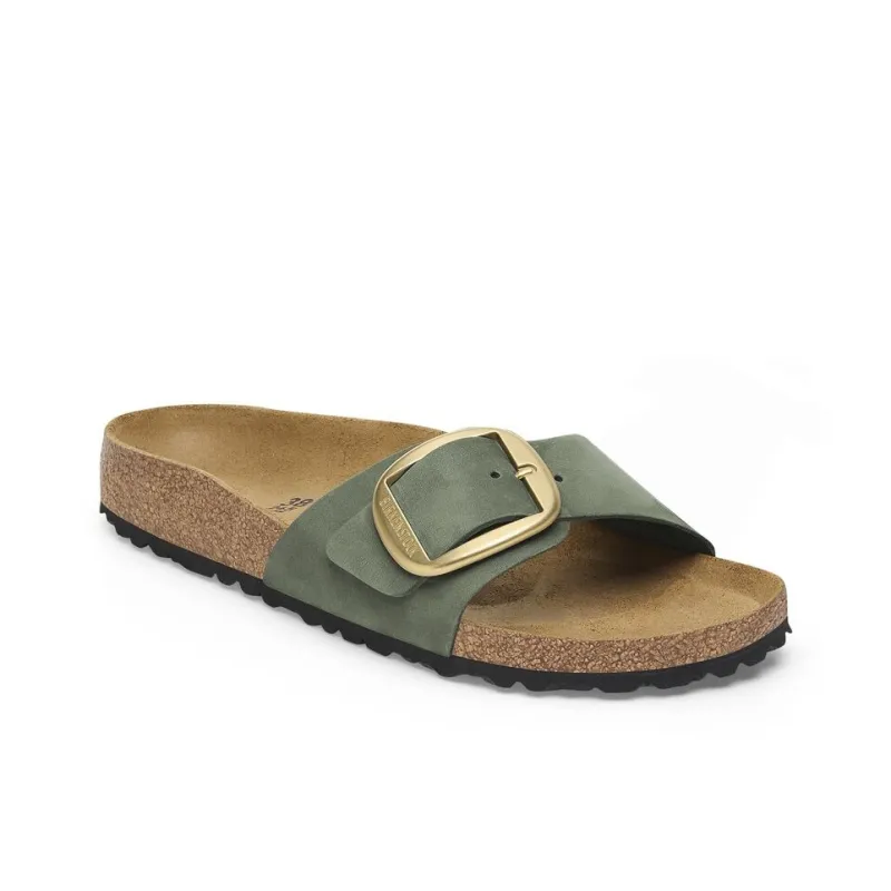 Birkenstock Madrid Big Buckle EVA Abrasion-Resistant Slide Slippers Women's Olive Green Regular-1