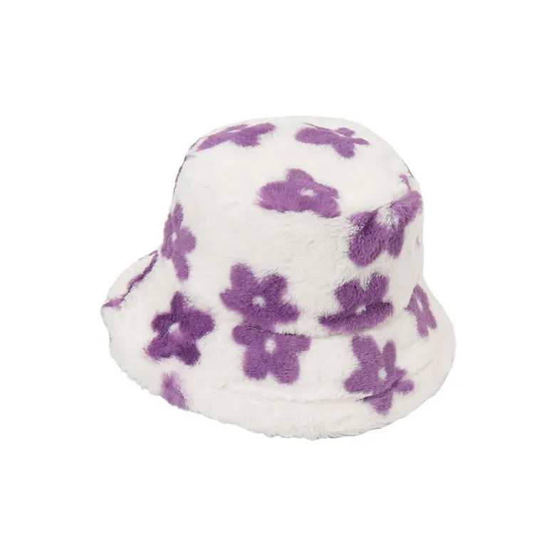 JONNY MOORE Faux Rabbit Fur Bucket Hats Unisex-5