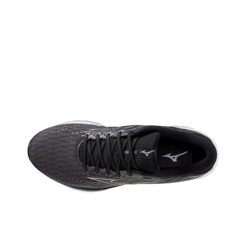 Mizuno Wave Inspire 20 Slip Resistant Low Top Running Shoes Men's Black White-3