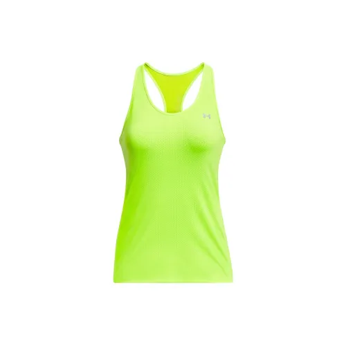 Under Armour HeatGear Sleeveless Sports Shirts Women's Green Yellow