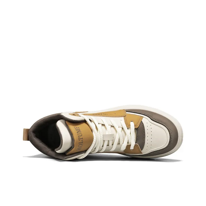 Meiretu Slip Resistant, Abrasion Resistant, Lightweight High Top Skateboard Shoes Men's-16