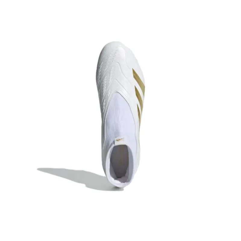 Adidas Predator League Laceless Fg Cloud White Gold Metallic Sandy Beige Met-4