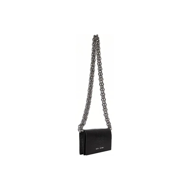 1017 ALYX 9SM Textured Leather Clutch Bag Over The Shoulder Women's Black-1