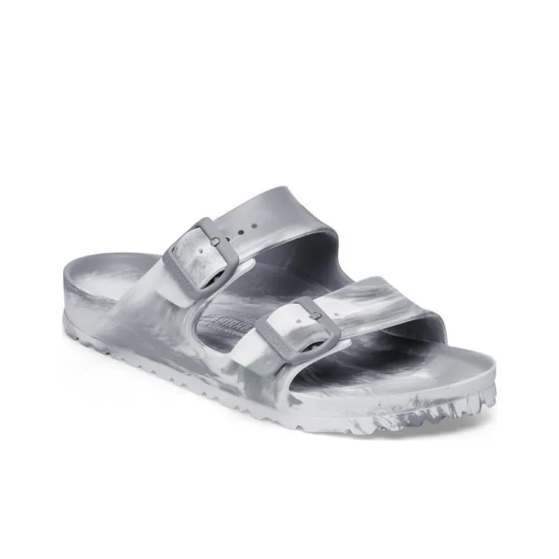 Birkenstock Arizona EVA Slip Resistant Slide Slippers Unisex Stone Coin/White-2