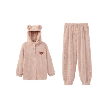 Aannsfam Pajama Set Women's Pastel Pink