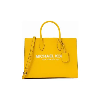 MICHAEL KORS Mirella Cow Leather Shoulder Bag Crossbody Bag Handbag Medium Size Women's Yellow
