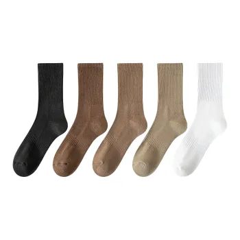 MIIOW Mid Calf Socks Unisex 5 Pack