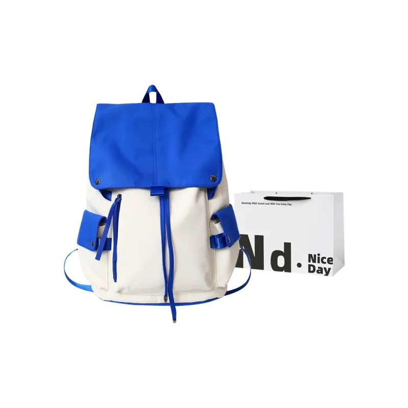 SWIMADE Nylon Computer Backpack Regular Unisex Red/Green/Blue/Black-13