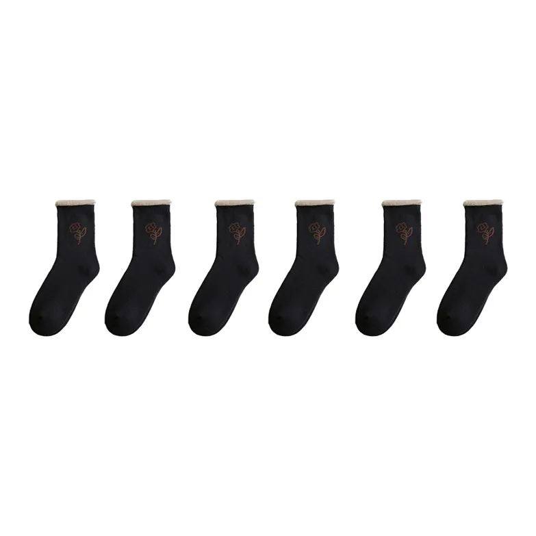 YUZHAOLIN Mid Calf Socks Women's Combo Set-17