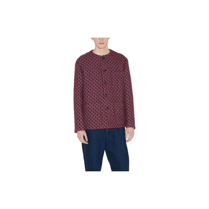 GUCCI Jackets Coats Unisex Burgundy Red-3