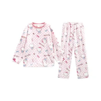 GUKOO x SANRIO Hello Kitty Pajama Set Women's Peach Pink