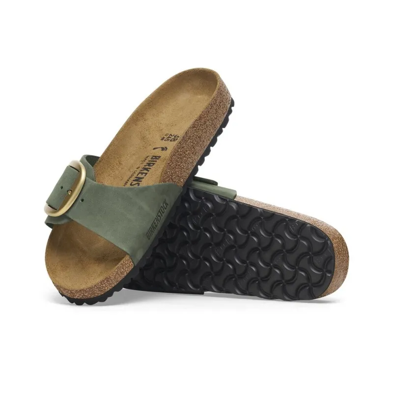 Birkenstock Madrid Big Buckle EVA Abrasion-Resistant Slide Slippers Women's Olive Green Regular-4