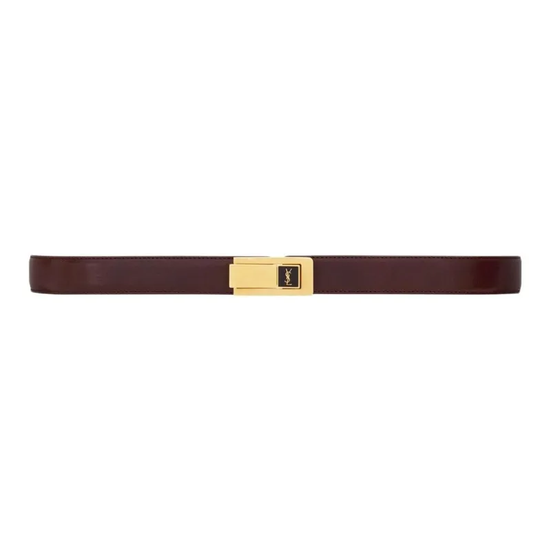SAINT LAURENT Charniere Buckle Belt-2
