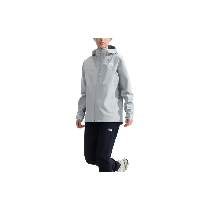 THE NORTH FACE Stormpeak Waterproof And Breathable Windproof Windbreaker Jacket Women's Starlight Gray-3