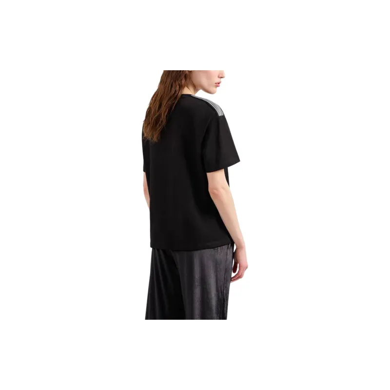 EMPORIO ARMANI EA7 T Shirt Women's Black White-4