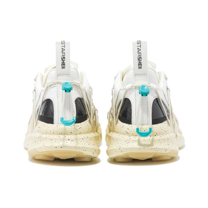 CARBONSTAR SHELL Armor Series Cushioning Wear Resistant Low Top Sprint Running Shoes Unisex White-3