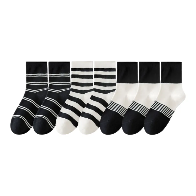 Lan Miao Mid Calf Socks Women's 7 Pack-2