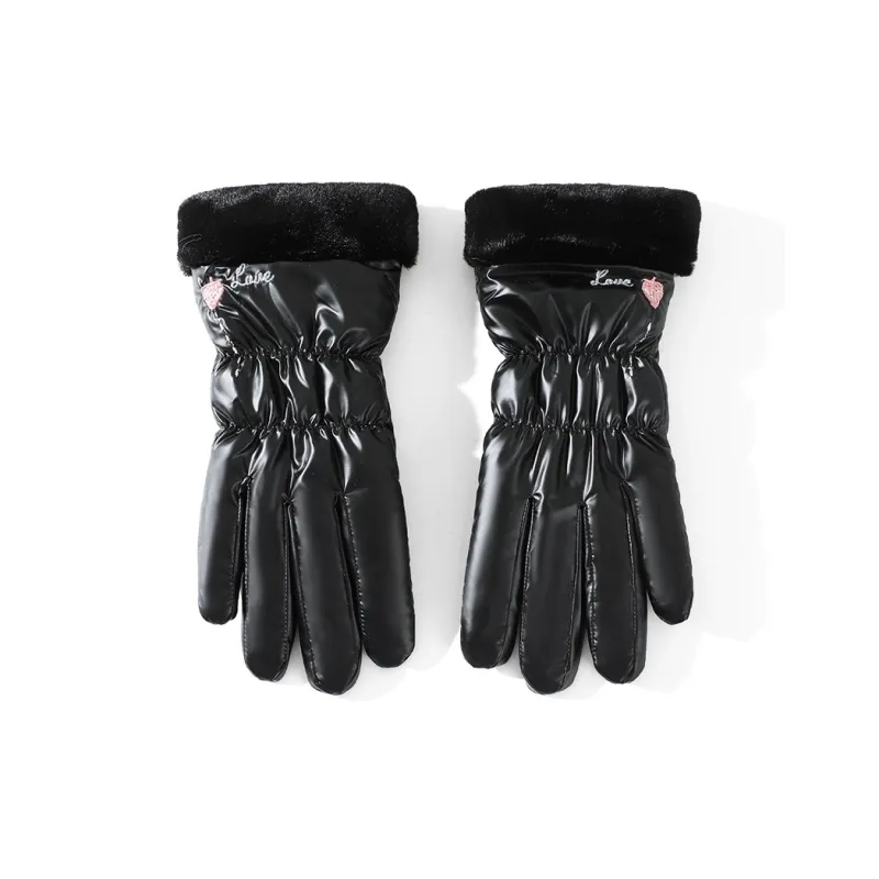 NANJIREN Thickened Warm Gloves Women's-1