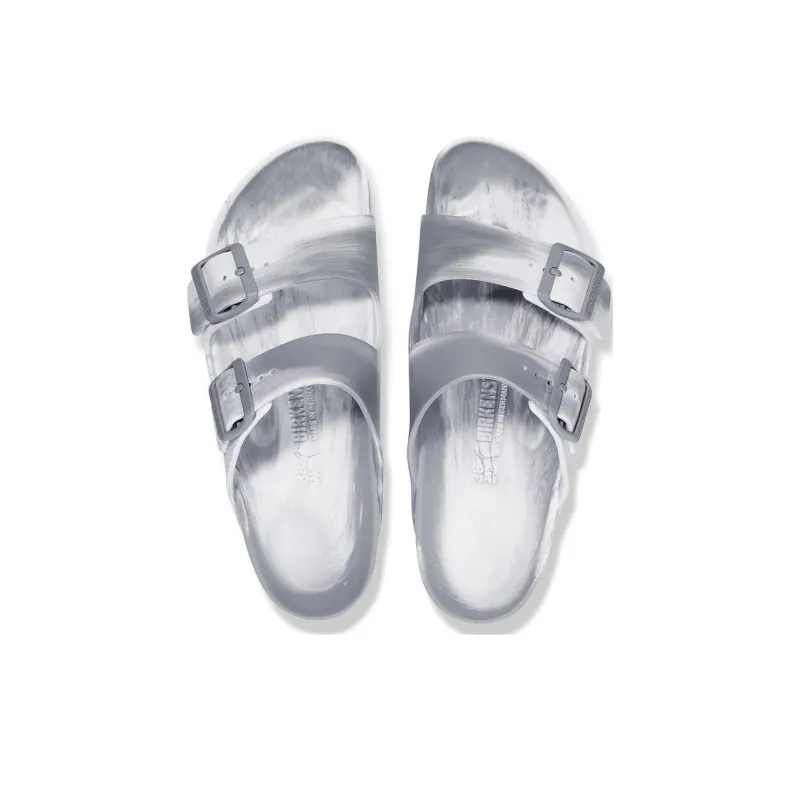 Birkenstock Slip Resistant Slide Slippers Unisex White Gray-4