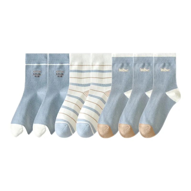 Lan Miao Mid Calf Socks Women's 7 Pack-3