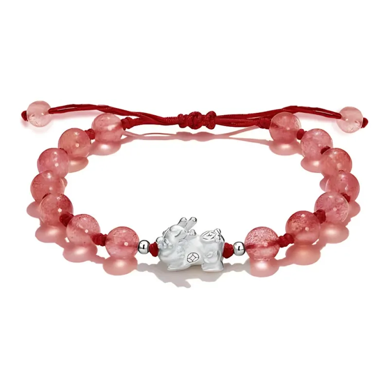 GUDS GAVE Colored Glaze Jade Bracelets Unisex-9