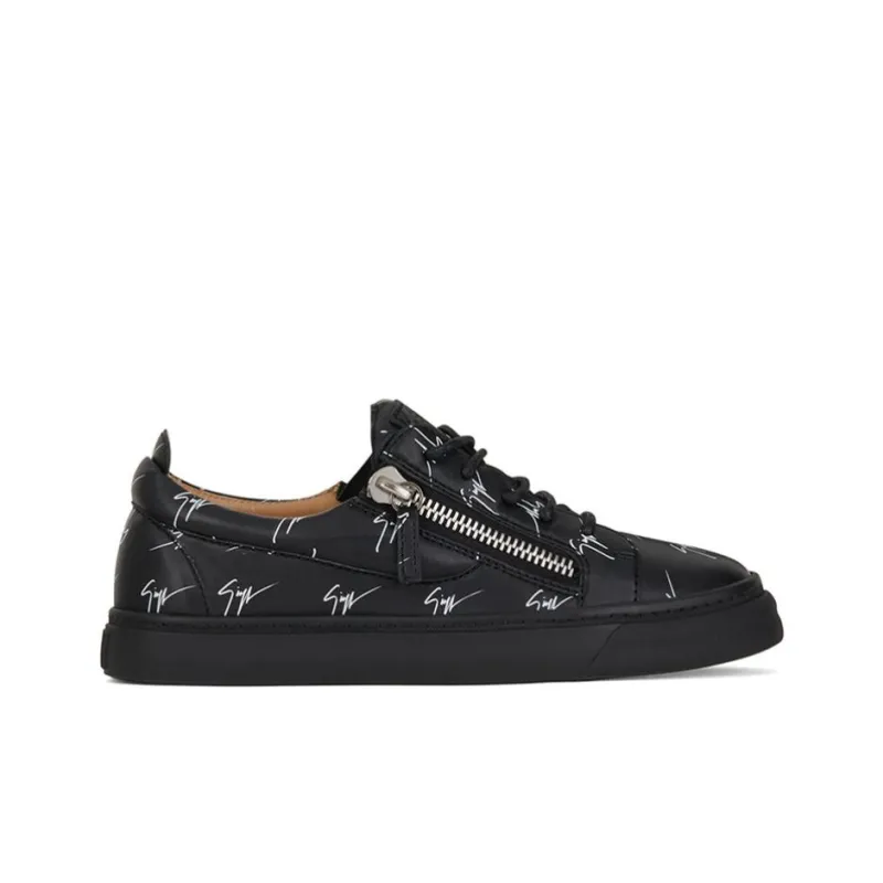 Giuseppe Zanotti/GZ Low Top Stylish Skateboarding Shoes Women's Black-1