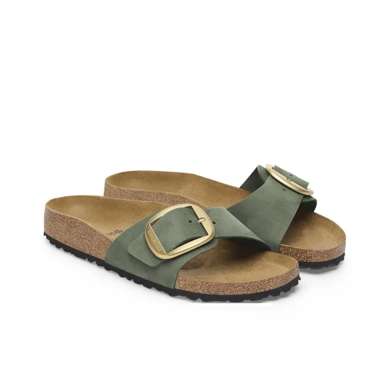Birkenstock Madrid Big Buckle EVA Abrasion-Resistant Slide Slippers Women's Olive Green Regular-2