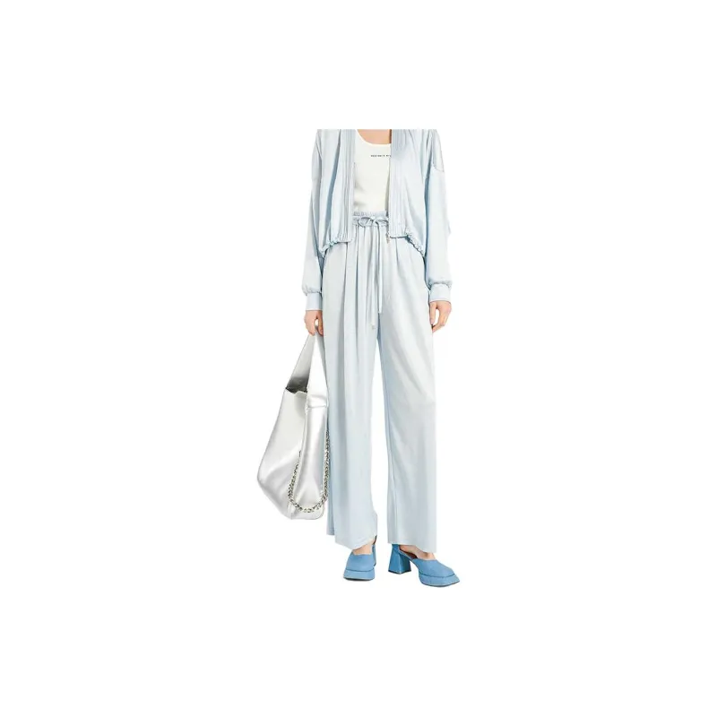 BESIONIA SS24 Casual Pants Women's Light Blue-1