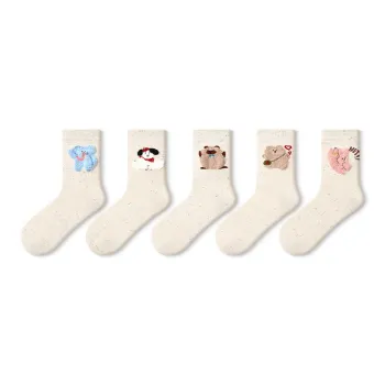 Primeet Mid Calf Socks Women's 5 Pack