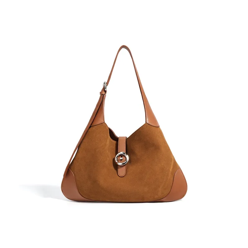 FAIRWHALE Matte Cowhide Leather Shoulder Bag Regular Women's Multicolor-11