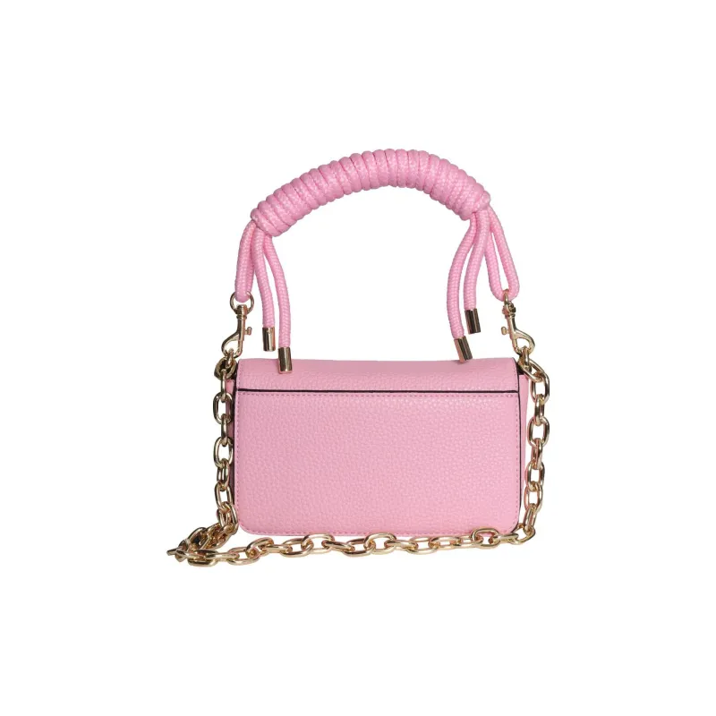 VERSACE JEANS COUTURE Textured Synthetic Leather Shoulder Bag Crossbody Bag Handbag Regular Women's Pink-3