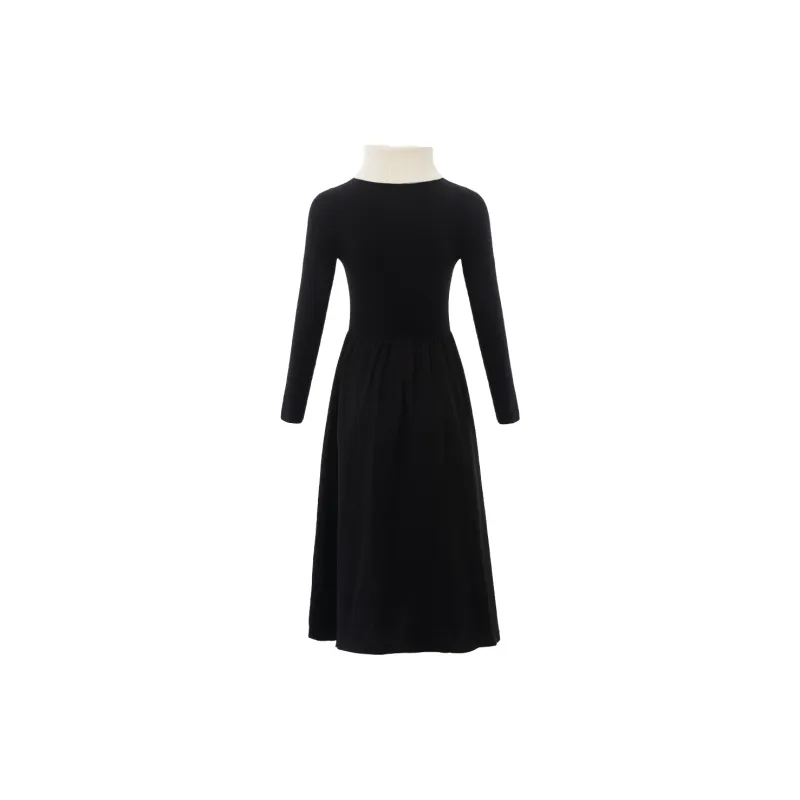 JESSYLINE Long Sleeved Dress Women's Black-1