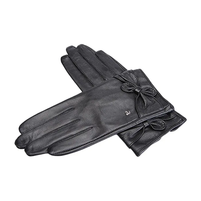 PIERRE CARDIN Sheepskin Gloves Women's Black-0