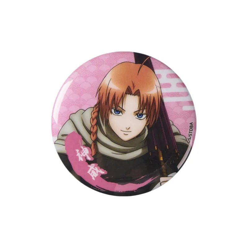 BOOM COMIC Gintama Characters Iridescent Brushed Badge Gintoki Sakata Toushirou Hijikata Badges-4
