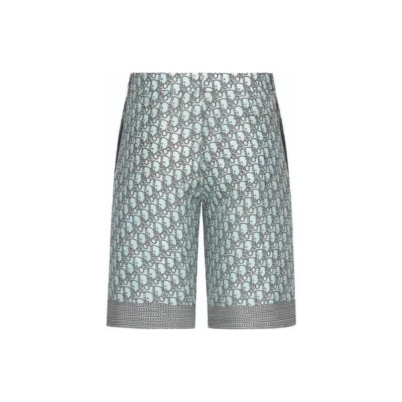 DIOR Casual Shorts Men Cyan-1